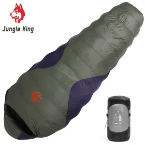 Jungle King CY660 4 Seasons 3 Kinds of Thickness Camping Travel Hiking White Duck Down Feather Filled Mummy Down Sleeping Bags