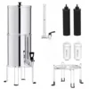 Custom 10L 2.25G Outdoor Camping Drinking Water Purifier Visual Water Level Stainless Steel Gravity Activate Water Filter Bucket