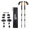 Mountview 2 Pcs Hiking Trekking Poles Walking Stick Adjustable Lightweight Grey