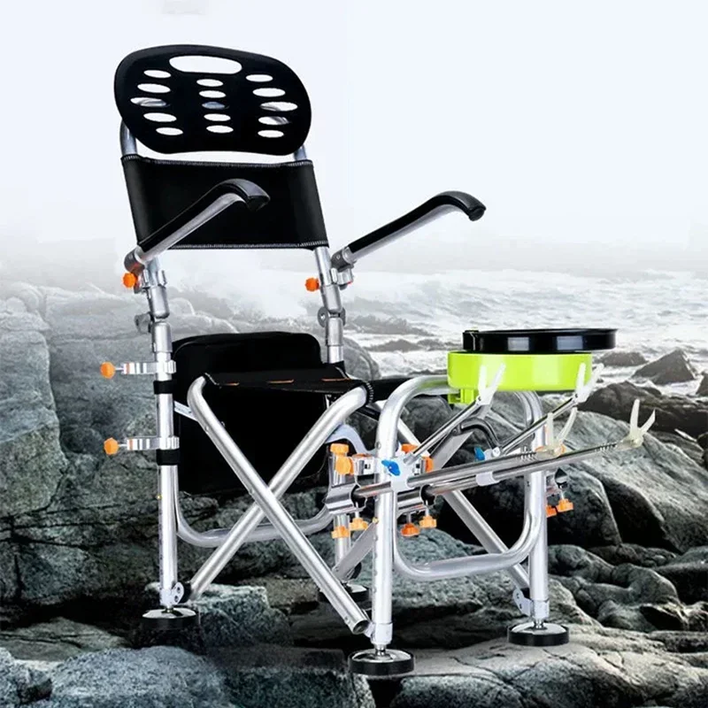 All Terrain Aluminium Alloy Fishing Chair Portable Modern Camping Freshwater Fishing Chair Outdoor Furniture Chaise De Peche FYF - Image 2